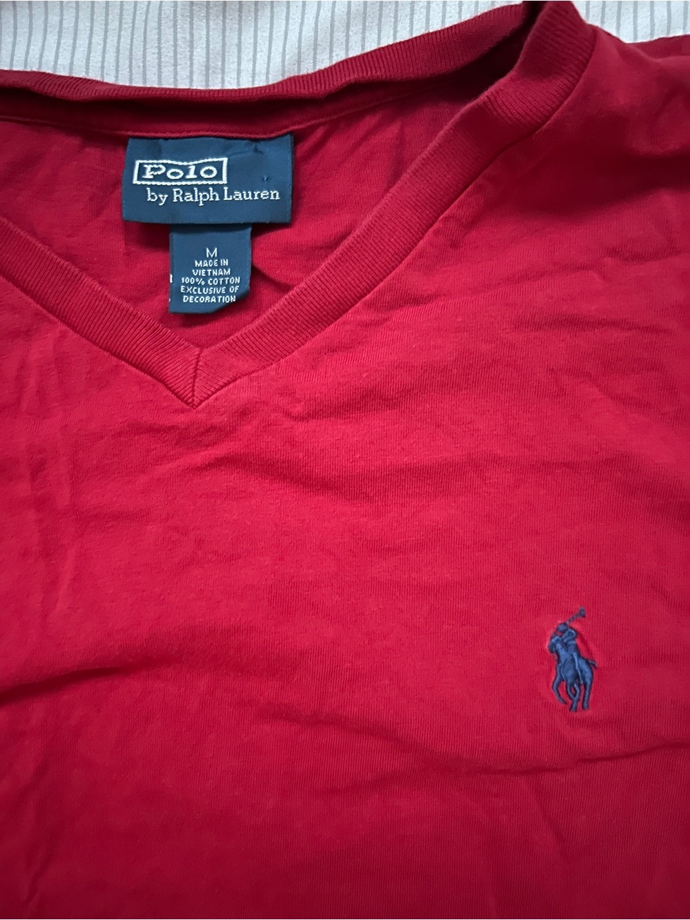 Red Ralph Lauren v neck - Picture 2 of 2